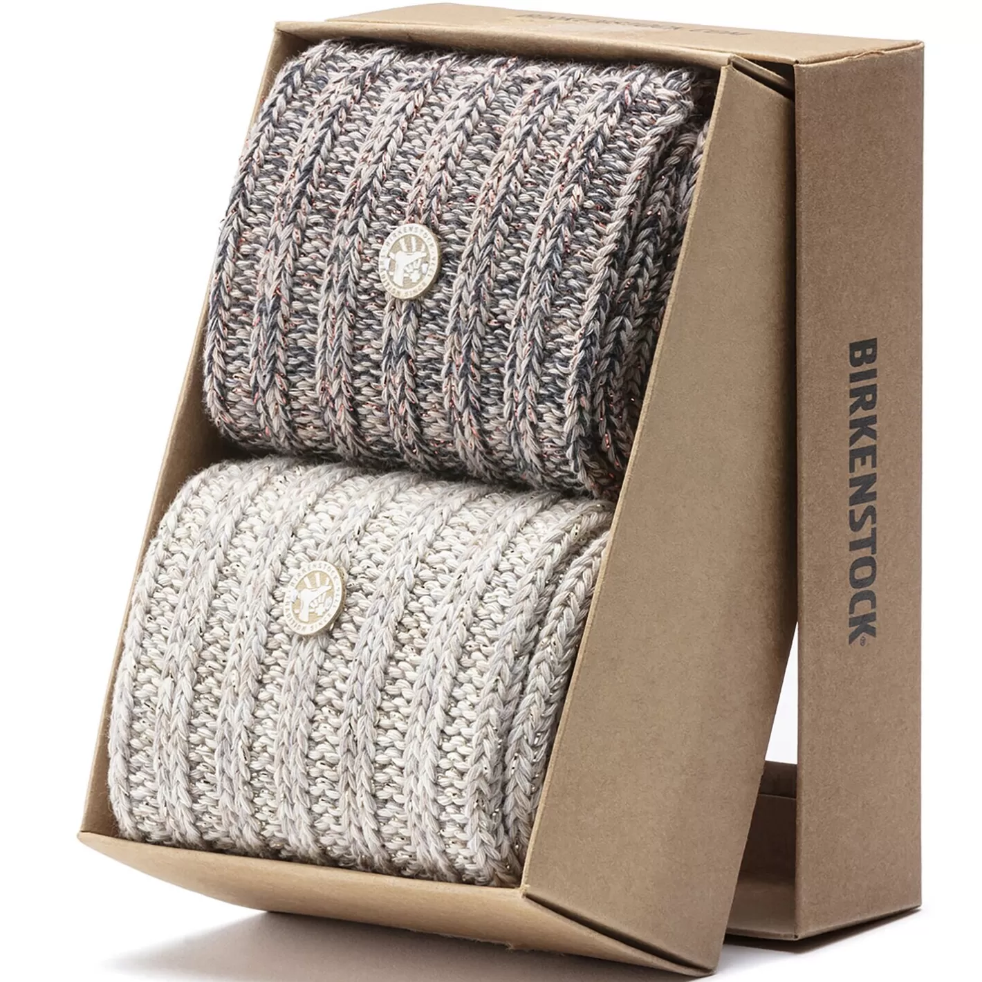 Outlet Coffret Chaussettes En Maille Cotelee Femmes Chaussettes